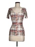 Daytrip Plaid Silver Short Sleeve T-Shirt Size M - photo 1