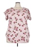 Speed Limit MPH 100% Polyester Pink Short Sleeve Blouse Size 3X - photo 1