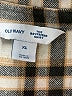 Old Navy 100% Cotton Plaid Silver Long Sleeve Button-Down Shirt Size XL - photo 4