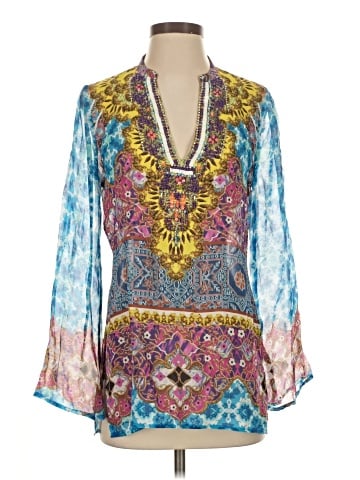 Hale Bob 3/4 Sleeve Silk Top (view 1)