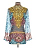 Hale Bob 100% Silk Blue 3/4 Sleeve Silk Top Size XS - photo 2