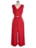 J.Crew 100% Polyester Solid Red Jumpsuit Size 10 - photo 2