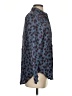 J.Crew 100% Viscose Animal Print Blue Long Sleeve Blouse Size S - photo 4