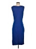 St. John Solid Blue Cocktail Dress Size 2 - photo 2