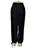 MNG Solid Black Casual Pants Size S - photo 1