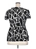 Serenade 100% Polyester Black Short Sleeve Blouse Size 2X - photo 2