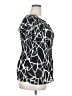 Serenade 100% Polyester Black Short Sleeve Blouse Size 2X - photo 4