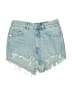 Zara Blue Denim Shorts Size 4 - photo 1