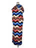 Discreet Chevron-herringbone Blue Casual Dress Size 3X - photo 5