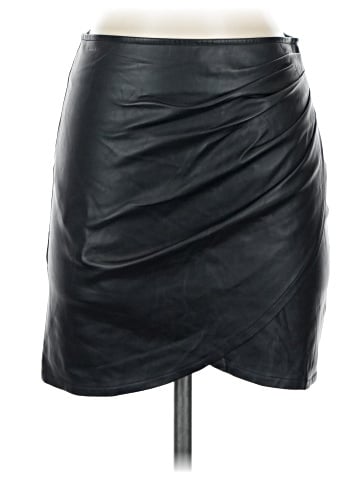 Shinestar Faux Leather Skirt (view 1)