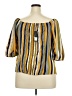New Glory 100% Polyester Yellow Short Sleeve Blouse Size 3X - photo 2