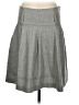 GUNEX Solid Gray Wool Skirt Size 6 - photo 1