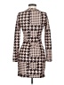 Shein Houndstooth Tan Casual Dress Size 4 - photo 2