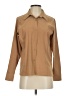 Petite Sophisticate Solid Tan Long Sleeve Blouse Size P (petite) - photo 1