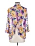 Millau Floral Purple 3/4 Sleeve Blouse Size S - photo 2