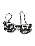 Ardene 100% Nylon Floral Black Swimsuit Top Size S - photo 1