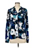 Calvin Klein Floral Blue Long Sleeve Blouse Size M - photo 1