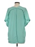Lush 100% Polyester Teal Short Sleeve Blouse Size S - photo 2