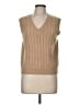 Shein 100% Acrylic Tan Sweater Vest Size 6 - photo 1