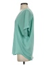 Lush 100% Polyester Teal Short Sleeve Blouse Size S - photo 5