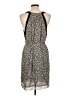 J.Crew 100% Polyester Floral Blue Gray Casual Dress Size 12 - photo 2