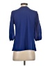 Dina Be Blue 3/4 Sleeve Blouse Size S - photo 2