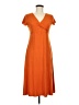 Chadwicks Orange Casual Dress Size 6 - photo 1