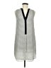 H&M 100% Polyester Polka Dots Gray Casual Dress Size 6 - photo 1
