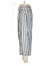 Max Studio 100% Cotton Stripes Silver Black Casual Pants Size 1 (estimated) - photo 5