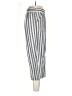 Max Studio 100% Cotton Stripes Silver Black Casual Pants Size 1 (estimated) - photo 4