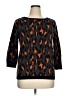 Ann Taylor 100% Cotton Animal Print Black Pullover Sweater Size XL - photo 1