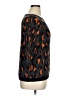 Ann Taylor 100% Cotton Animal Print Black Pullover Sweater Size XL - photo 4