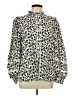 Unbranded Animal Print Ivory Long Sleeve Blouse Size L - photo 1