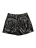 Wdirara 100% Polyester Metallic Black Athletic Shorts Size M - photo 1