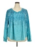 Unbranded Teal Long Sleeve Blouse Size 3X - photo 1