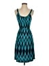 Gap 100% Rayon Chevron-herringbone Teal Cocktail Dress Size S - photo 1