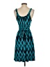 Gap 100% Rayon Chevron-herringbone Teal Cocktail Dress Size S - photo 2