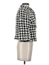 MICHAEL Michael Kors 100% Cotton Houndstooth Ivory Coat Size S - photo 4
