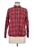 Adika 100% Cotton Plaid Red Long Sleeve Button-Down Shirt Size M - photo 1