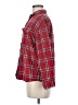 Adika 100% Cotton Plaid Red Long Sleeve Button-Down Shirt Size M - photo 5