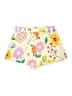 Shein Floral Yellow Shorts Size 12 - photo 1