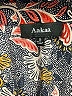 AaKaa Paisley Polka Dots Red Blue Romper Size S - photo 4