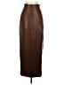 Commense Brown Faux Leather Skirt Size XS - photo 1