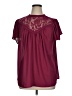 Torrid 100% Polyester Burgundy Short Sleeve Blouse Size 1X Plus (1) - photo 1
