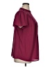 Torrid 100% Polyester Burgundy Short Sleeve Blouse Size 1X Plus (1) - photo 4