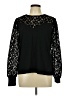 Ann Taylor LOFT Black Long Sleeve Blouse Size L - photo 1