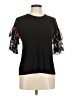 Kim & Cami Black Short Sleeve Blouse Size M - photo 1