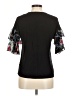 Kim & Cami Black Short Sleeve Blouse Size M - photo 2