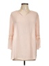 Cato 100% Polyester Pink 3/4 Sleeve Blouse Size L - photo 1