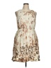 Lands' End Paisley Ivory Cocktail Dress Size 14 - photo 1